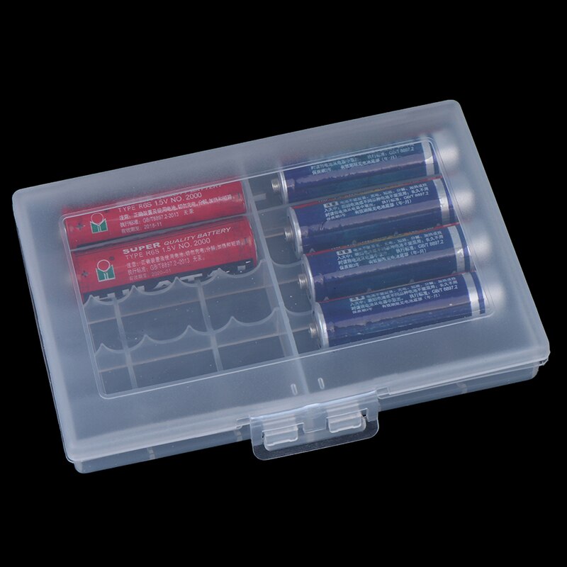 Plastic Batterij Houder Box Organizer Container Voor Aa En Aaa Batterij Opbergdozen Case Cover Voor Aa & Aaa Batterij