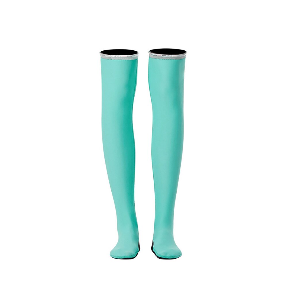 Las mujeres neopreno de 1,5 MM alto calcetines de tubo y surf buceo en profundidad y superficie medias Anti-sol deportes de agua accesorios agradable: Blue XL