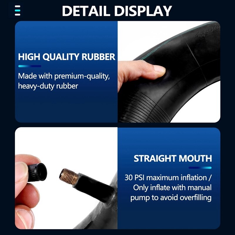 2 Pack 4.80/4.00-8 inch Inner Tubes for Mowers, Ha... – Vicedeal