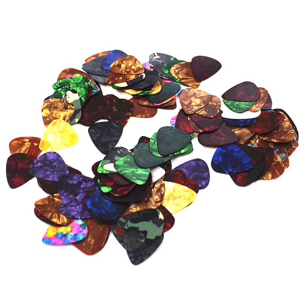 Superthin Colorful Acoustic Celluloid Electric Plectrum Instrument Guitar Picks