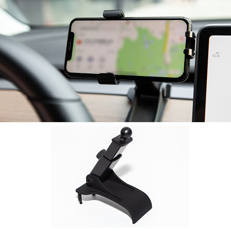 Auto telefoon houder, telefoonhouder ondersteuning dashboard houder voor tesla model 3 model telefoonhouder accessoires: Default Title