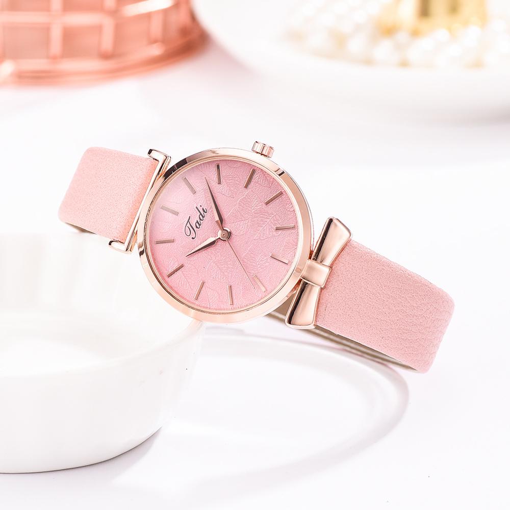 Uthai Dameshorloge Horloges Luxe Quartz Horloge Dames Mode Ongedwongen Riem Horloge Eenvoudige Dames Wijzerplaat Quartz Klok Horloge: pink