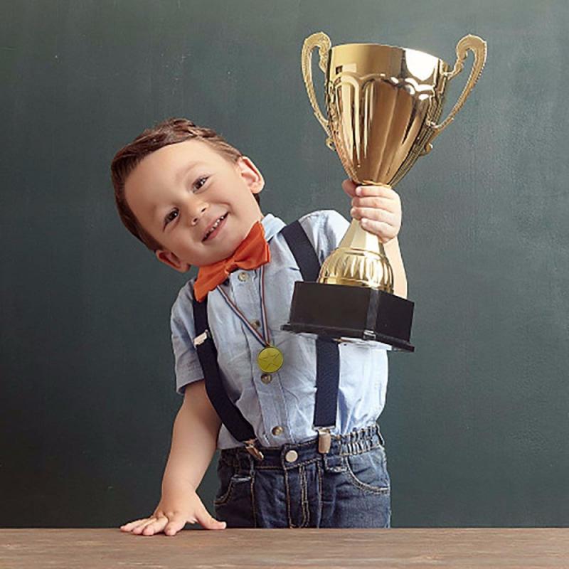 1 sztuka dla dzieci dla dzieci złote plastikowe medal gry torebka imprezowa nagrody nagrody zabawki dla dzieci impreza zabawa rekwizyty fotograficzne