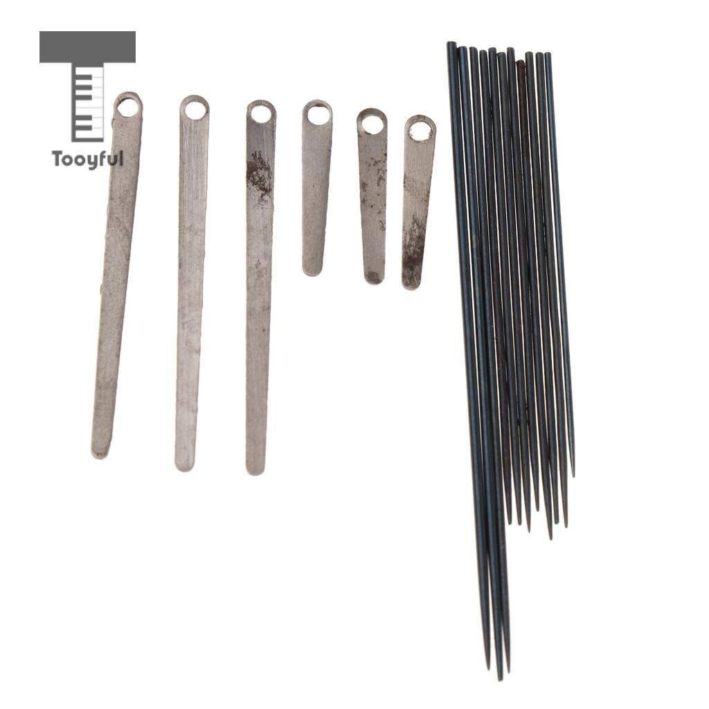 Tooyful 1 zestaw zestaw narzędzi robić naprawy klarnetu stalowa sprężyna klucz robić liści rolki śrubin trzcina igła części dętych drewnianych
