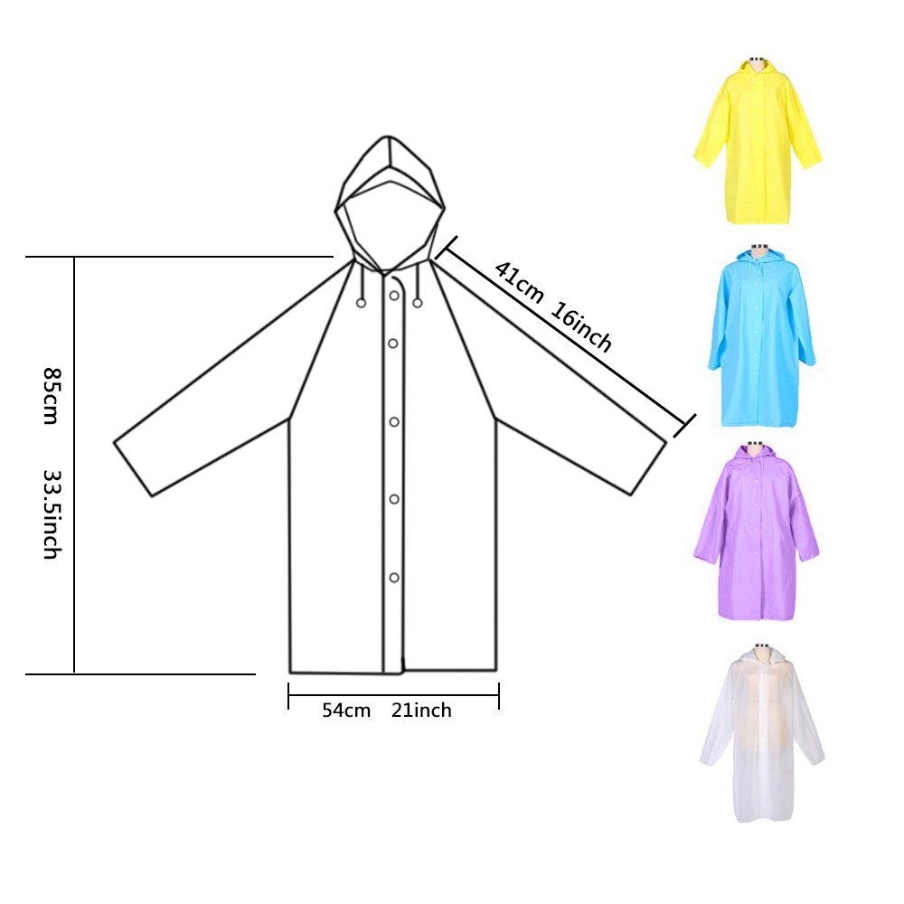 4 Uds chico chubasquero reutilizable Ponchos ropa de lluvia portátil con capucha Unisex para niños de 6-12 años campamento senderismo viaje