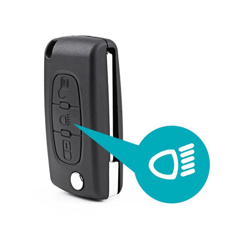 Vervanging 3 Button Flip Remote Key Case Voor Citroen C3 C4 C5 C6 Picasso Autosleutel Case Shell Fob Auto afstandsbediening Sleutel Auto Accessoires