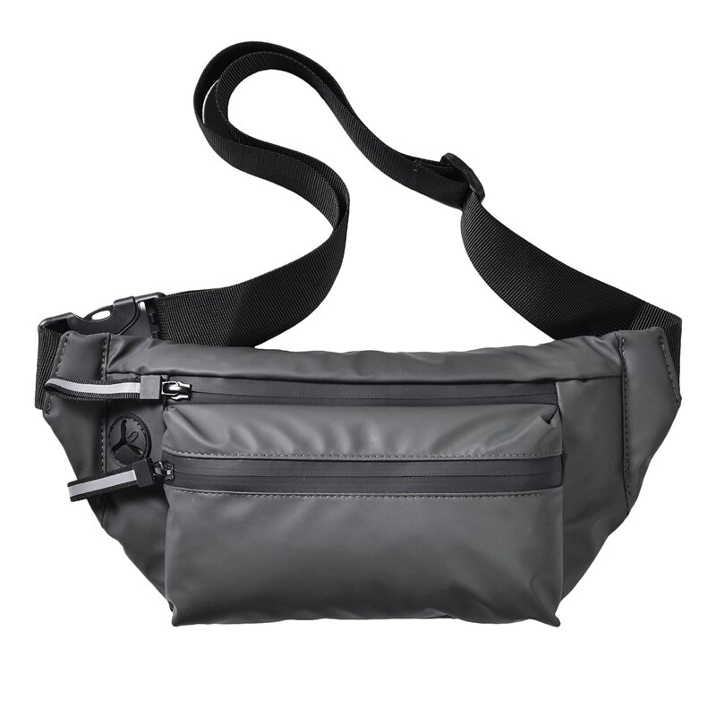 2x- mann-hüfttasche, brusttasche, outdoor-sport-umhängetasche, lässige reise-hüfttasche für herren, olivgrün & schwarz