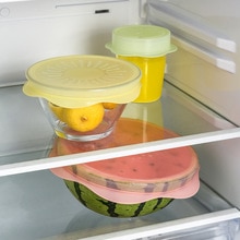 6 stuks siliconen rekdeksels universele deksel siliconen kom pot deksel siliconen deksel pan koken voedsel vers deksel magnetron deksel