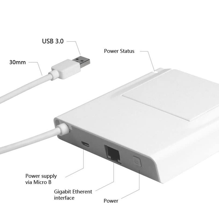 USB 3.0 Ethernet Adapter Hub network USB 3.0 to Gigabite 1000M ethernet RJ45 Lan cable adapter AX88179 chipset for NS Switch