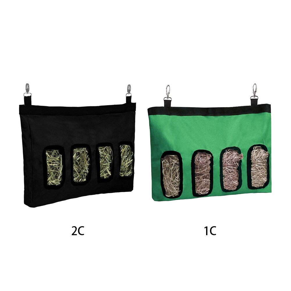 Kaninchen Heu Zubringer 4 See Kaninchen Heu Ballen Heu Gras Lagerung Tasche mit Hängenden Haken Ebene Zubringer Tasche