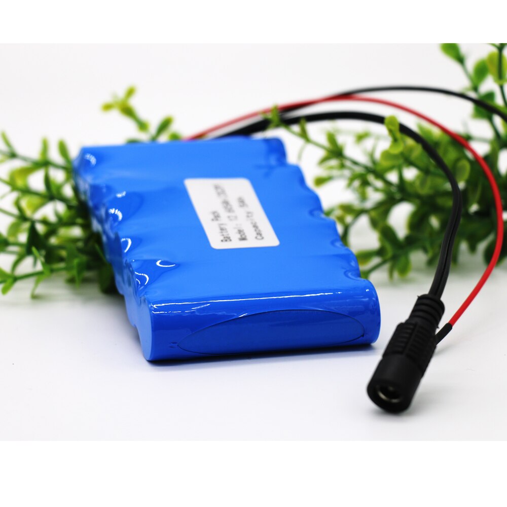 12V Battery 5Ah 3S2P 11.1V 12.6V 5000mAh Lithium Battery Pack with 5A BMS for LED Lamp Light Backup Power Etc KLUOSI