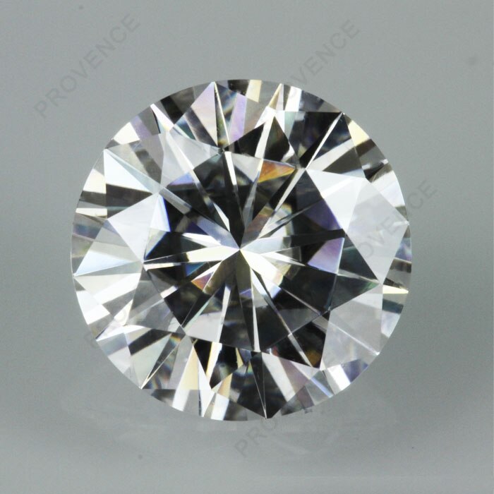 Laboratório cultivado diamantes frouxos moissanite gemstone 0.8 ct gh cor 6mm brilhante corte vvs forma redonda teste positivo provence jóias