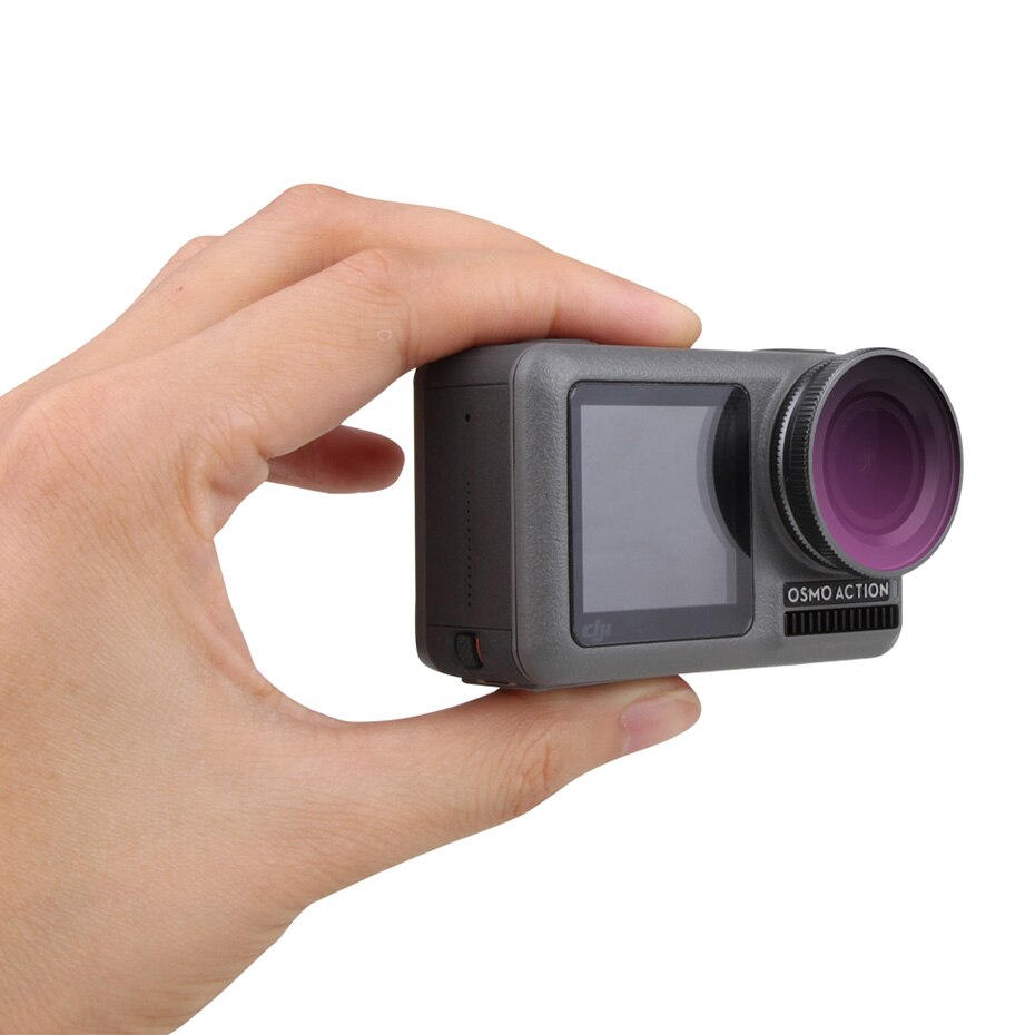 De OSMO objetivo de cámara de acción de filtro de buceo rojo rosa Magenta UV ND-PL CPL filtro DJI Osmo cámara de deporte de acción Accesorios