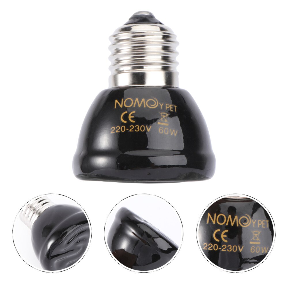 1Pc Heat Lamp Portable Lightweight Premium Heating Light Heat Emitter for Turtle