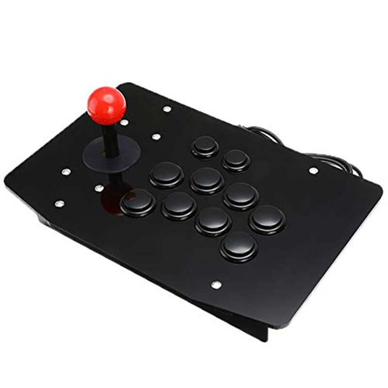 Arcade Joystick Vechten Stok Acryl Wired Usb Gaming Controller Gamepad Video Game Voor Pc Desktop Joystick Grip Triggers