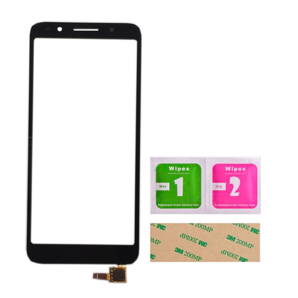 Touch Screen Digitizer Panel For Alcatel 1X 5059D 5059 Lens Sensor TouchScreen Mobile Tools 3M Glue Wipes Touch