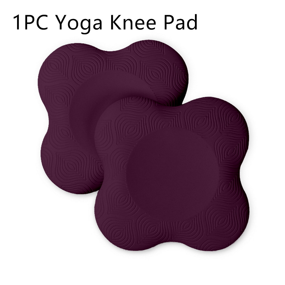 Yoga kne pute pute håndledd hofter hender for ben arm albuer balanse trening fitness trening yoga matte sports sett: Lilla 1pc