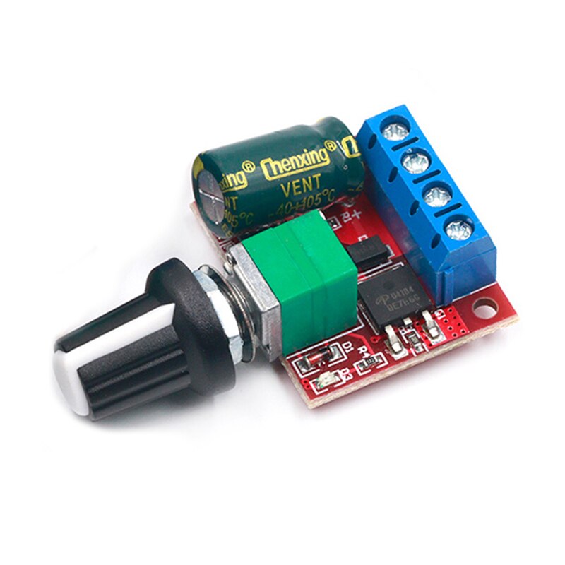 Mini 5a dc motor pwm hastighedsregulator 3v 6v 12 24 35v justerbar hastighedskontrol kontakt lille led lysdæmper: Dc5v-35v