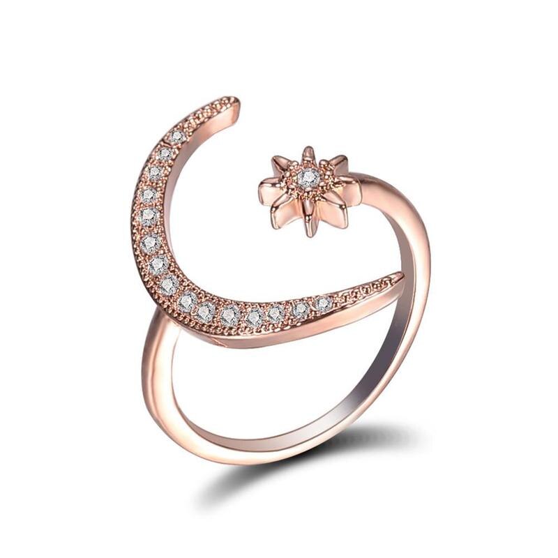 Cz Ringen Voor Vrouwen Anel Zilveren Kleur Bruiloft Sieraden Verstelbare Engagement Ring Bague Femme: SM2412--3