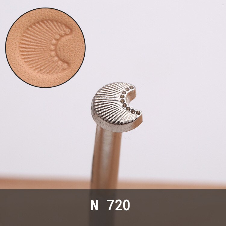 DIY Leather Craft Carving Art Leathercraft Leather Stamps Printing Tool,for Wallets Shoes Backpacks Belts Patterns Metal Tools: N720