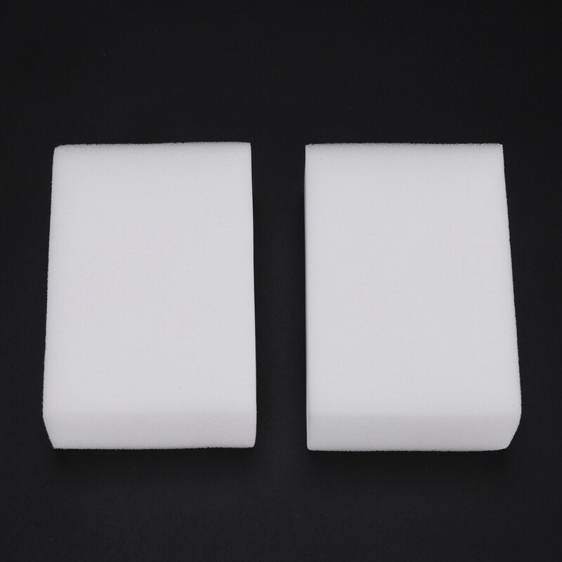100x Schoonmaak Gum Spons Melamine Schuim 9X6X3cm Extra Dikke