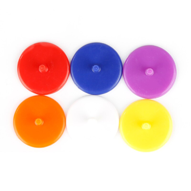 24mm Golf Equipment 100Pcs Plastic Round Golf Ball Mark Golf Training Aids golf stuff Golfer accessories Golf flag Random Color