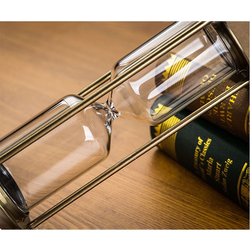 Europese Metalen Zandloper Home Keuken Zand Klok Glas Decoratieve Zand Zandloper Zand Timer Voor Desktop Decoratie