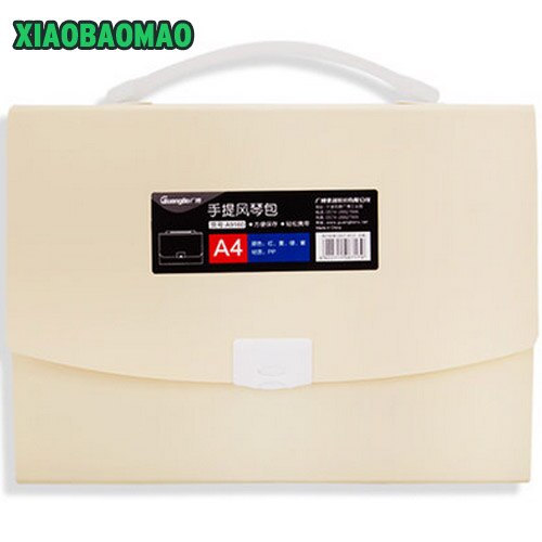 Simple Book Waterproof Bags A4 Paper Folder Document Folding Color Random Rectangle Office Homeschooling: Light yellow