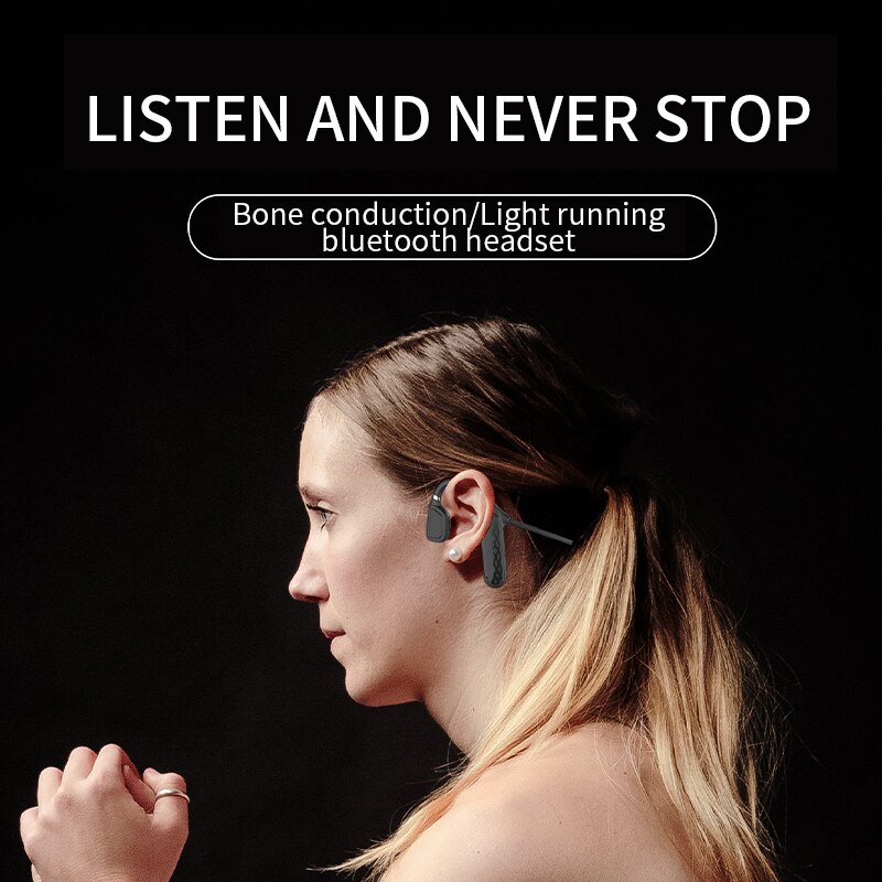 Universal Bone Conduction Earphone Wireless Bluetooth 5.0 Sports Stereo Headset For Laptop Tablet For Xiaomi For Iphone 7 8 X