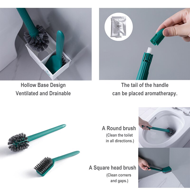 Kaktus szczotka robić wc gumowa nakrętka uchwyt szczotka robić czyszczenia wc wiszące na ścianie wieszak gospodarstwa domowego czyszczenie łazienki akcesoria szczotka robić wc