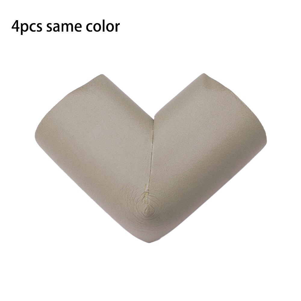 4 Uds protectores para las esquinas de las mesas Escritorio de seguridad para niños Borde de parachoques cubierta de cojín de esquina Protector suave bordes de los muebles protectores de esquina: grey