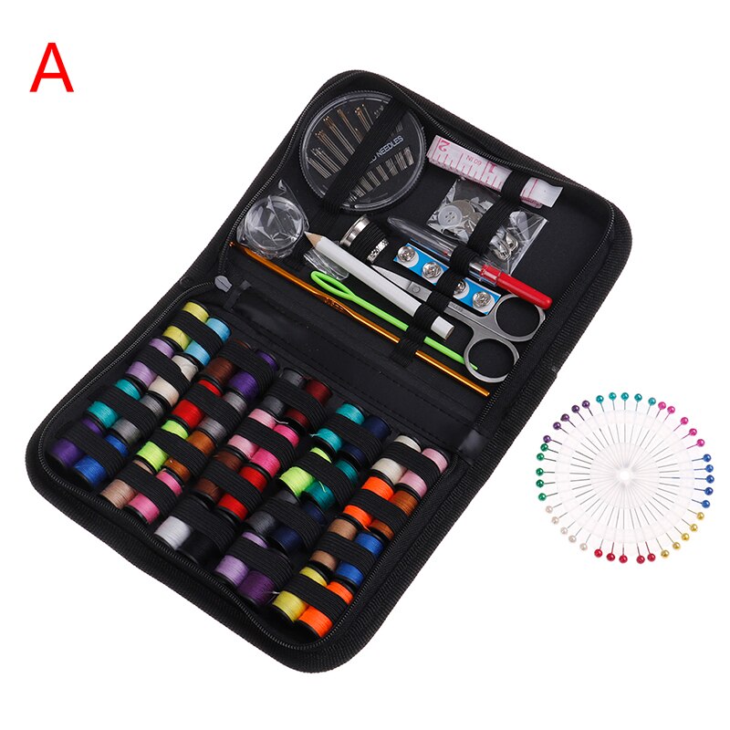 Naalden Tool Multifunctionele Naaidoos Naaigaren Steken Doek Knoppen Ambachtelijke Schaar Reizen Naaien Kits 27/72/97/128Pcs: Brons