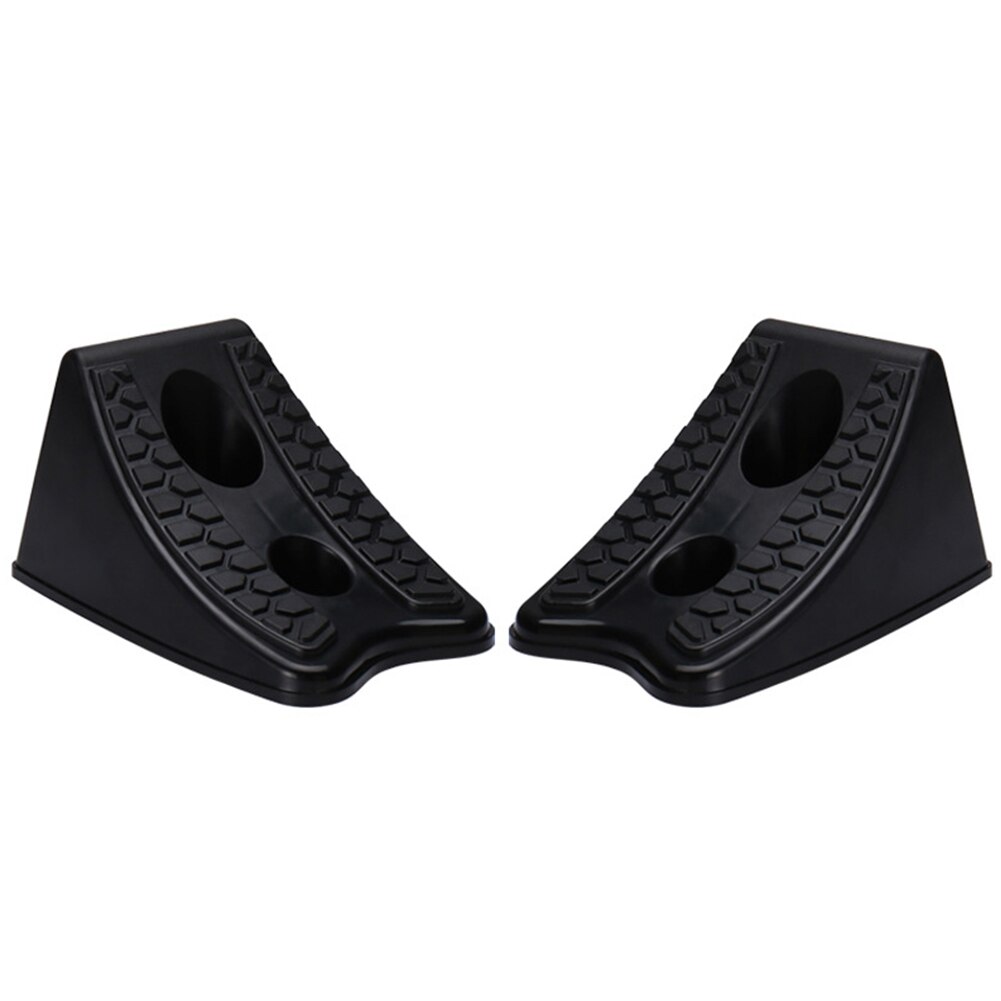 Tire Parking Car Stoppers Truck Locator Plastic Black Reverse Pad Anti-skid Heavy Duty Wheel Chocks