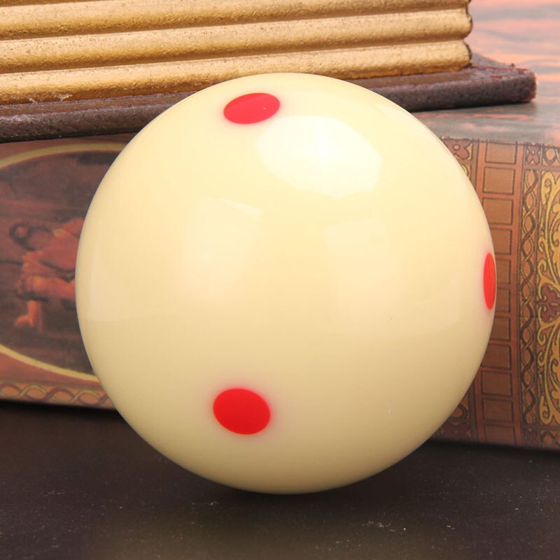 5.72 cm Red 6 Dot-Spot Measly White Pool-Billiard Practice Training Cue Ball Billiard Pool Ball Replacement