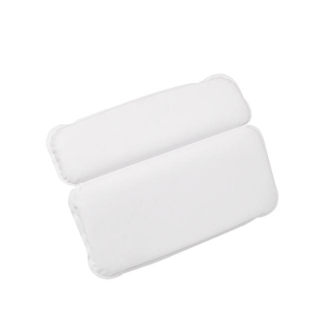 Coussin de bain Spa de luxe à la maison, coussin en éponge profonde, Massage relaxant, baignoire à grande ventouse, confort du cou et du dos: A