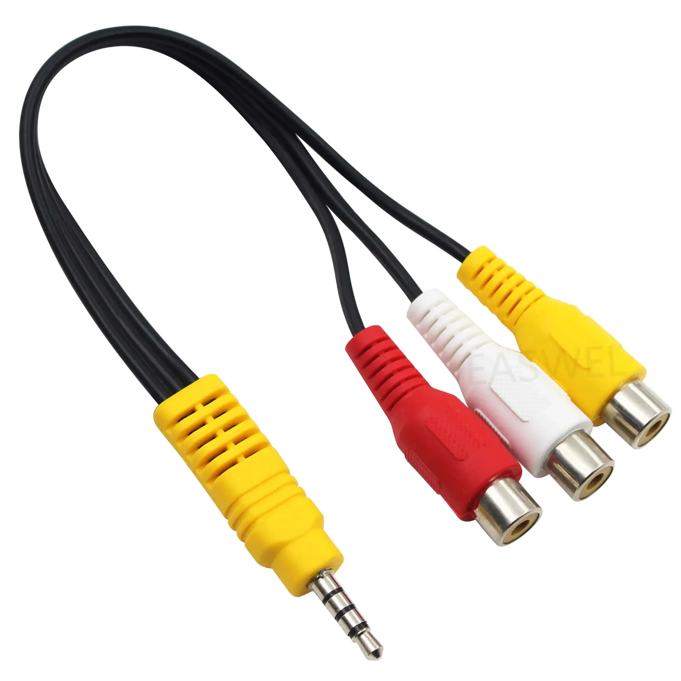 3ft. RCA naar 3,5 mm jack composiet A/V-kabel en 3,5 mm naar RCA audio-video-adapter