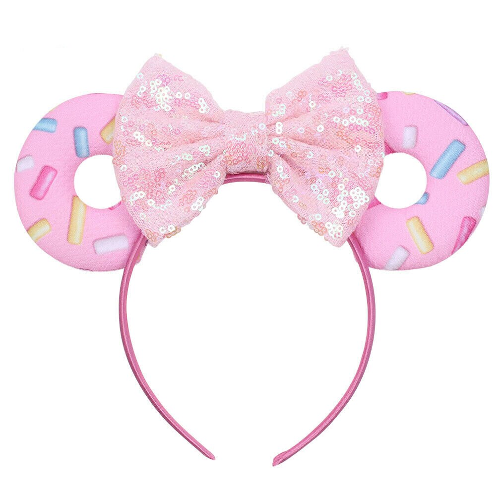 Meisje Kid Haar Hoepel Band Donut Muis Oren Boog Knoop Party Accessoires Hoofdband: 15