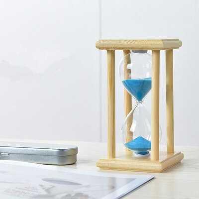 3/5/15/30 Minutes Luminous Hourglass Sand Clock Timer Kitchen School Wooden Hour Glass Sandglass Tea Timers Home Decor: B / 3min
