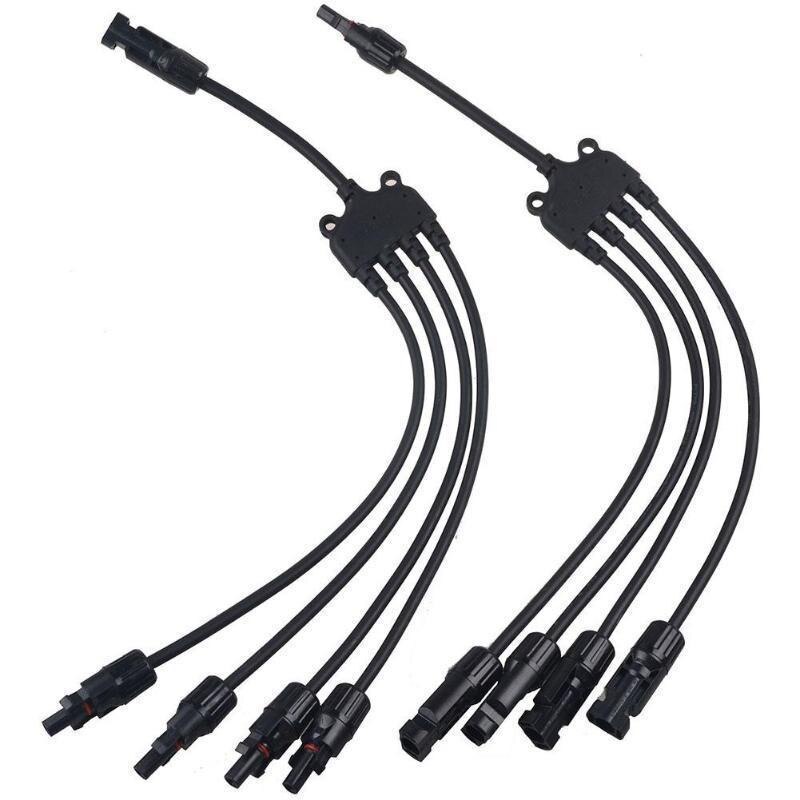 1Pairs 1 Naar 4 Solar Kabel Connector Zonnepanelen Parallelle Aansluiting Terminal Waterdichte Zonnestelsel Accessoires