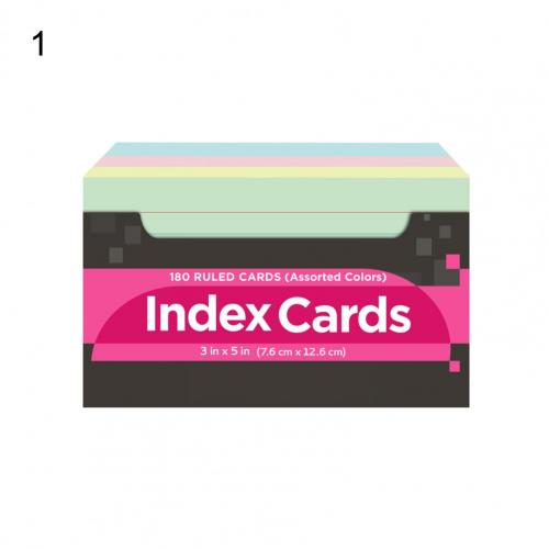 Praktische 1 Set Grote Multifunctionele Neon Index Kaarten Papier Note Kaarten Milieuvriendelijke Voor Thuis:  1