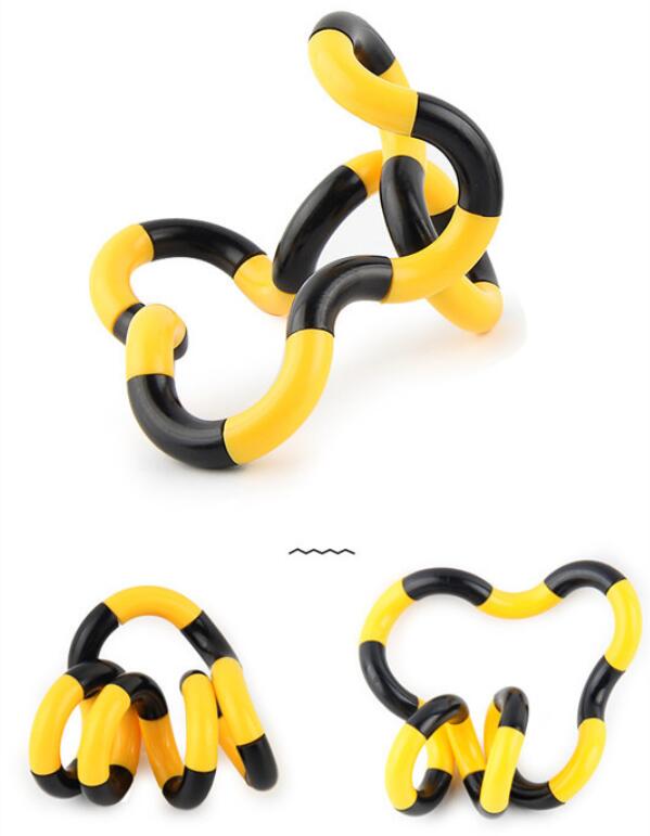 Giocattoli antistress Fidget Tangele Twist Stress Toy decompressione per adulti corda per deformazione per bambini per ansia da Stress: 4