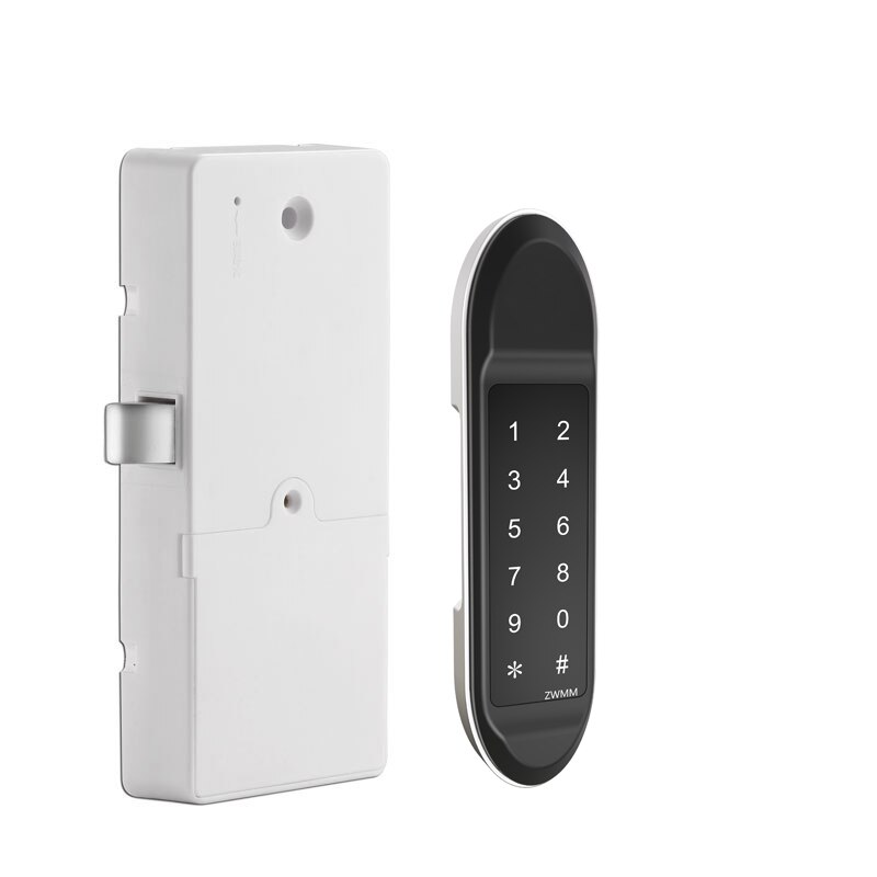 Digitale Smart Lock Deur Wifi Ttlock App Bluetooth Lock Voor Kasten/Lockers/Lades: Sliver