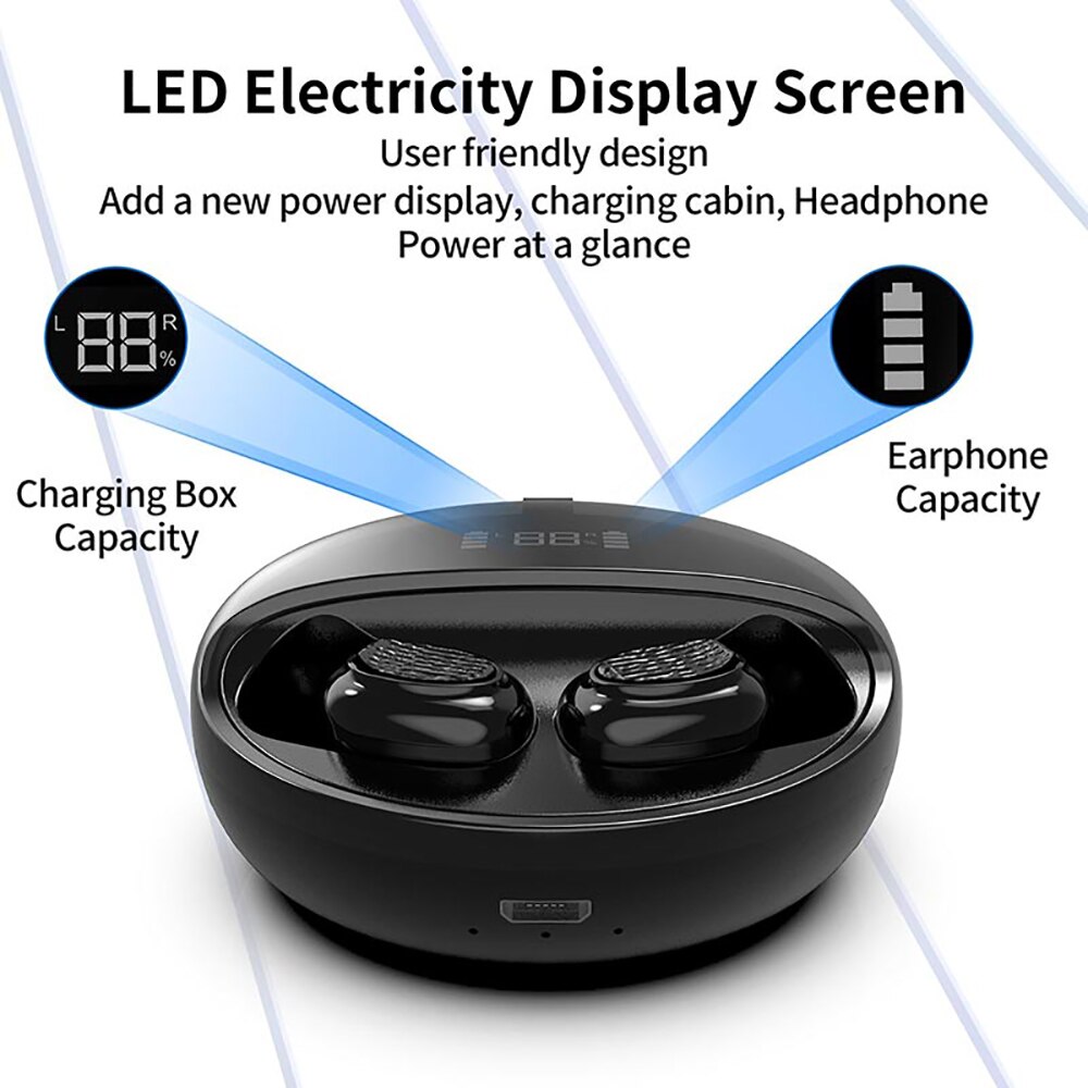 Brightside bluetooth 5.0 langattomat kuulokkeet basso ääni kuulokkeet kuulokkeet matkapuhelimeen mini sport kuulokkeet tws kuulokkeet