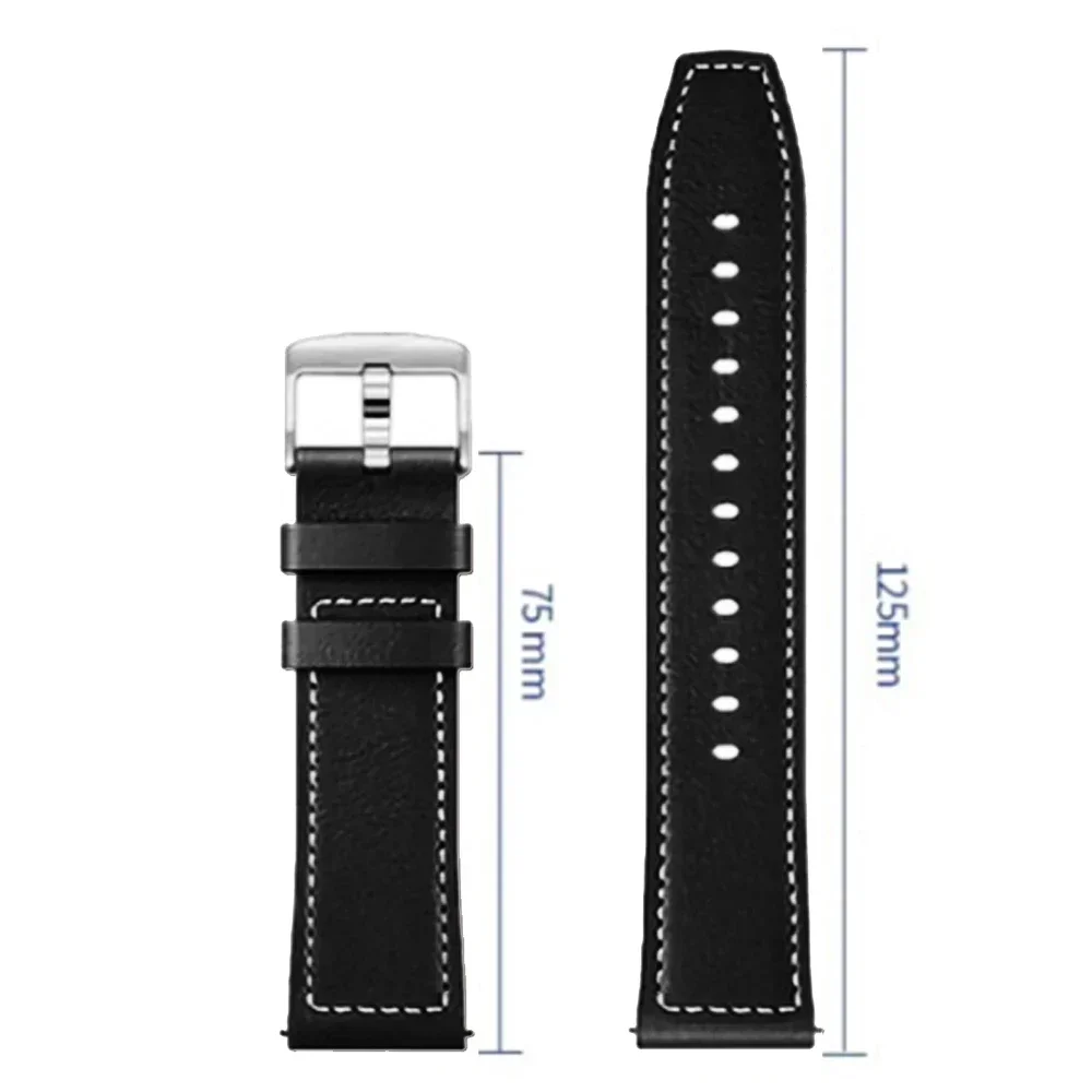 22mm Strap For Xiaomi Watch S4 Sport Watchband For Mi Watch Color 2/Watch 2 Pro/mi S1 Active S3 S2 Soft Leather Smartwatch Band