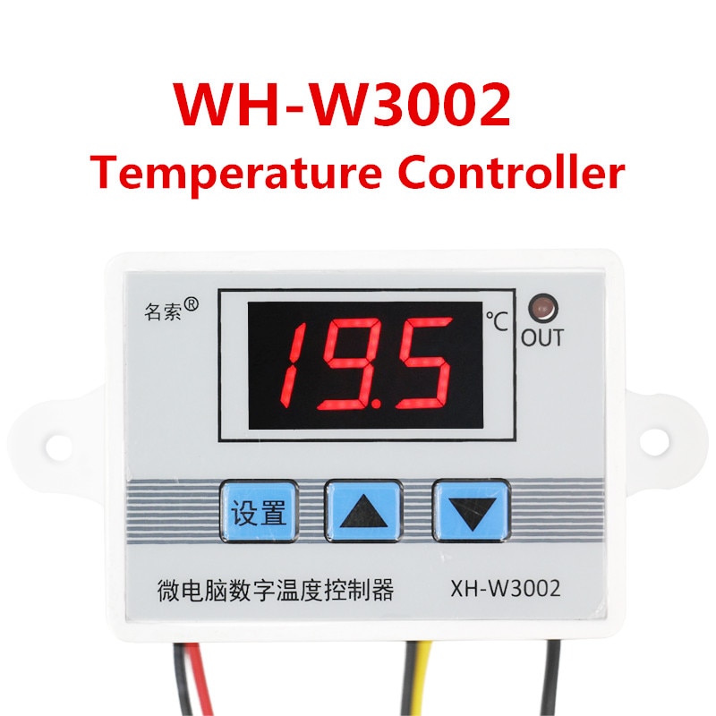 XH-W3002 Temperature Controller 220V 12V 24V LED Digital Control Thermostat Microcomputer Switch Thermoregulator Sensor 30% Off