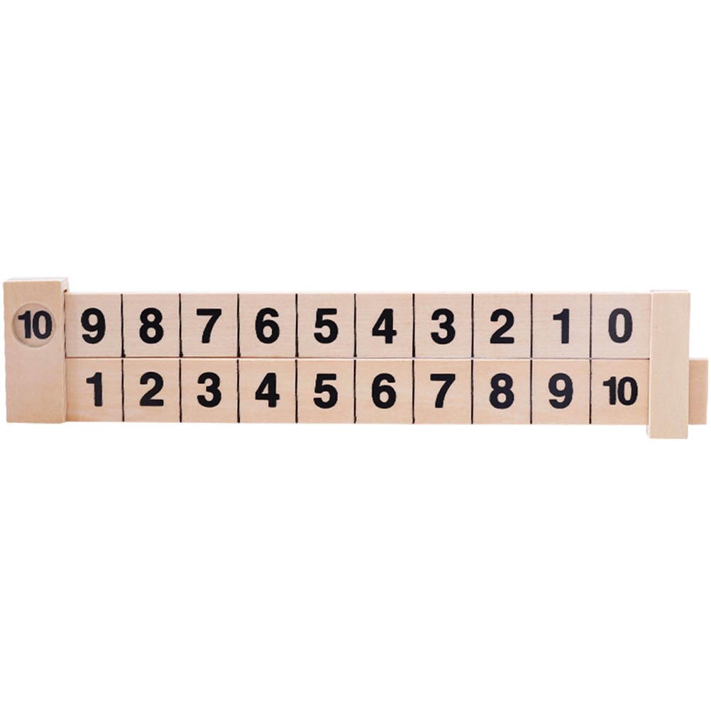De Madera matemáticas aritmética 1-10, además de restar aprendizaje gobernante científica del carril gobernante niños educación juguetes niños #20