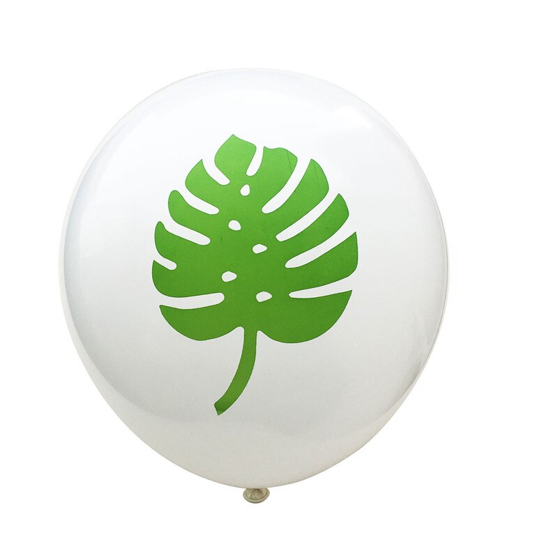 Ballons en Latex de feuilles de palmier 10 pièces | Décoration de Ballon flamant rose, ananas Tropical, Cactus, fête d'anniversaire, plage, été: Palm 2