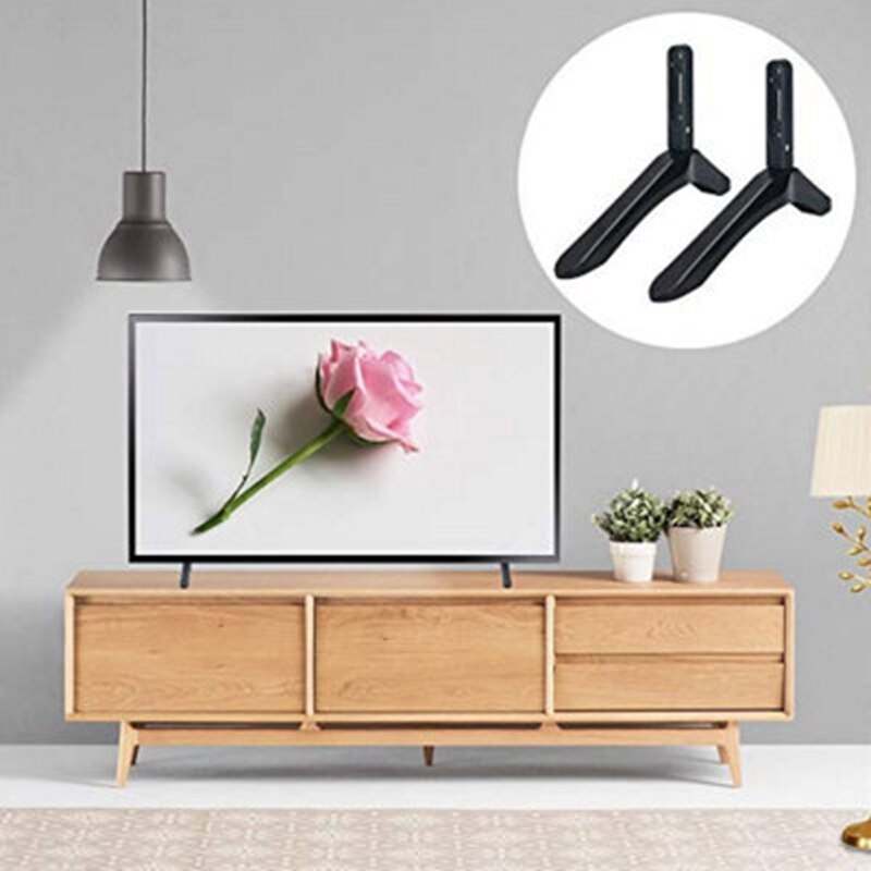 Soportes de TV sin perforación, Base de soporte de TV, patas de Base para TV LG con tornillos, soporte de escritorio