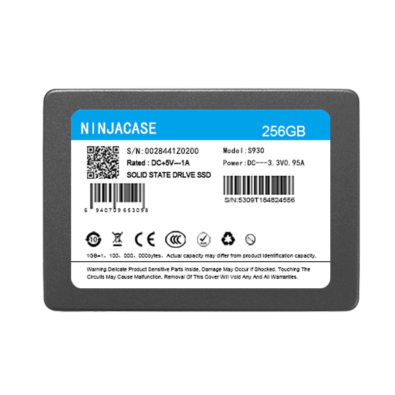 Ninjacase ssd 32gb 60gb 240gb 120gb 480gb 960gb 1tb ssd 2.5 harddisk disk solid state-diske 2.5 "intern ssd 128gb 256gb