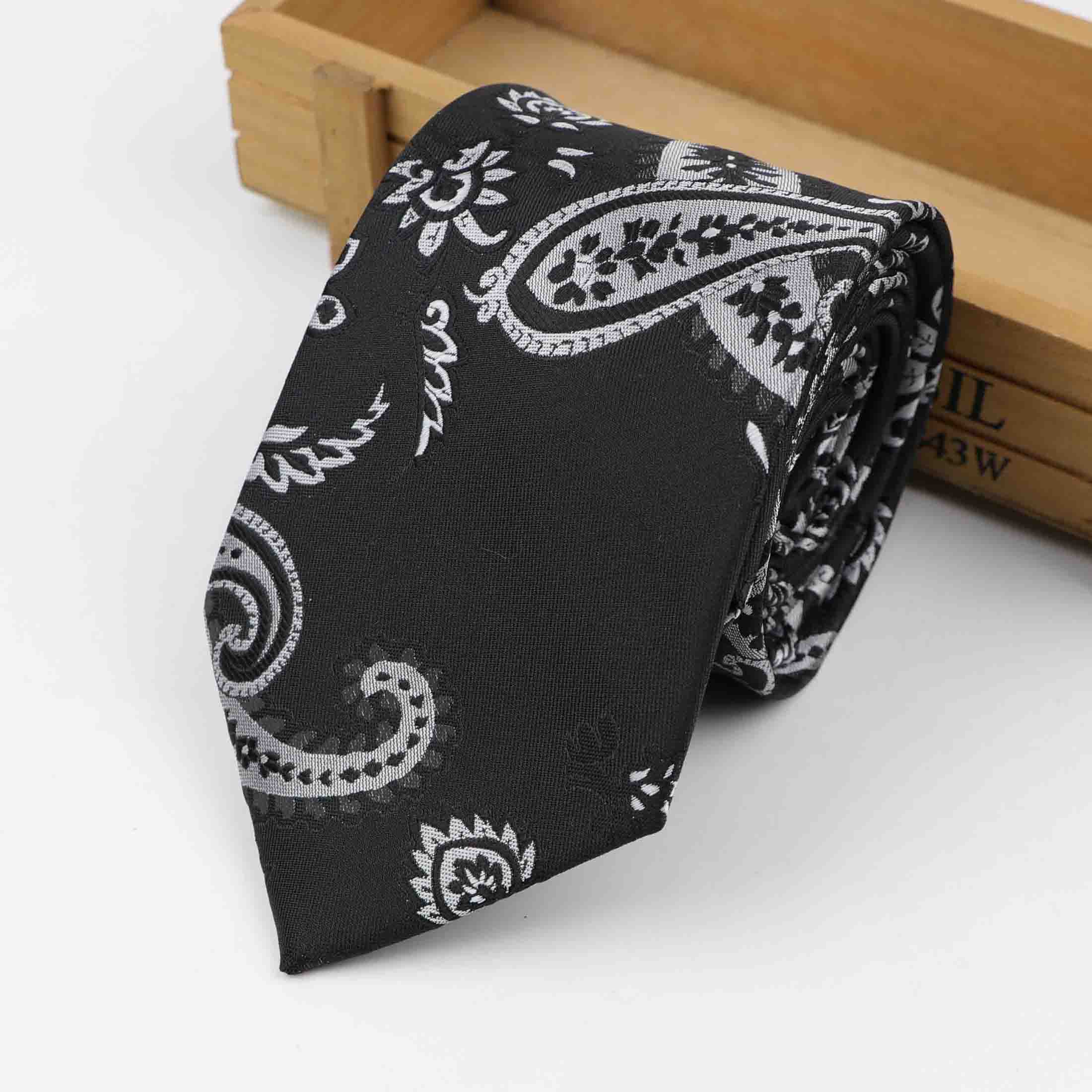 Formele Standaard Size Paisley Stropdas Bruidegom Gentleman Banden Mannen 3.15inch Party Polyester Gravata Slanke Pijl 8cm Zijde tie: 10